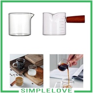 [Simple] Espresso Cups, Glass, Small Measuring Cup, Pouring Cup, Mini Measuring Glass, Kitchen Accessories