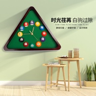 Wooden Billiards Wall Clock Snooker Billiards Wall Clock Tripod Clock Timing Ball Clock Solid Wood W