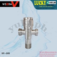 SV-105 WESDA SUS 304 stainless steel angle valve 1/2x1/2x1/2