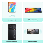 สมาร์ทโฟน 0PP0 A58 5G (8GB+256GB) | หน้าจอ 6.56 นิ้ว 90Hz | กล้อง 50MP | แบต 5000mAh ชาร์จไว 33W | M