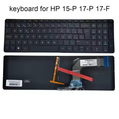 Backlit spanish keyboard pc for HP Pavilion 15-P 008au 15-p000 15-p030nr 15-K 15-V 17-P 17-F Spain l