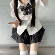 Jk Uniform Suit Female School Uniform Shirt Waist Jk Shirt Pleated Skirt Two-piece Set