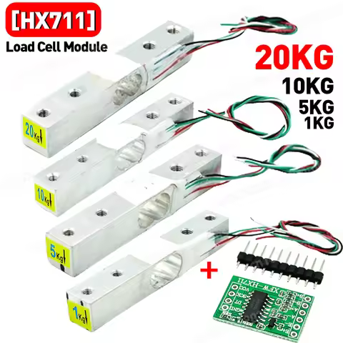 Load Cell Weight Sensor 1KG 5KG 10KG 20KG HX711 AD Module Electronic Scale Aluminum Alloy Weighing P