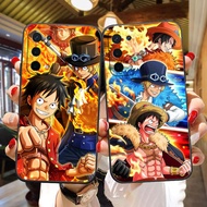 Luffy Ace Sabo One Piece Soft Black Silicon TPU Cell Phone Case For OPPO A96 RENO 10 8 7 6 5 4 6.6 X T Z F21 X2 Find X3 Pro Plus Zoom Lite 5G