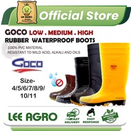 Goco 668/968/980/989 Kasut Getah/Rainboot/Safety Rubber Shoe Anti Slip Boot Kerja/Work/Pasar/Kebun/G