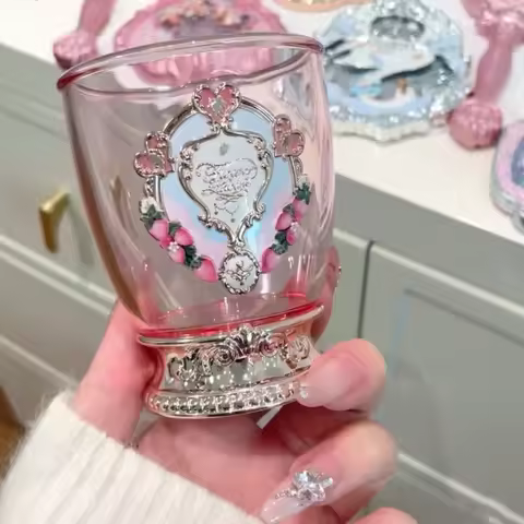 Flower Know 9th Anniversary Set Desktop Mirror Air Cushion Comb Brush Makeup Brush Storage Bucket