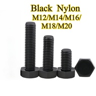 Black Nylon Allen Screw Plastic Screw Insulated Hex Head Screw Plastic Bolt Screw M12/M14/M16/M18/M2