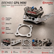 RXZ LC135 V8 4S Original Brembo GP4 Mini 82MM Siap Bracket Brake Caliper Depan Front 4Pot 100% MADE 