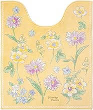 OKA Blooming Season Toilet Mat, Long, Approx. 29.5 inches (75 cm) x 24.8 inches (63 cm), Yellow (Mad