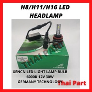 H8,H11,H9,H16 XENCN LED LIGHT LAMP BULB 6000K (H8,H11,H9,H16) FOR USE ON: UNIVERSAL VEHICLE