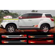 Isuzu mux car stickers cutting mux car stickers latest stickers