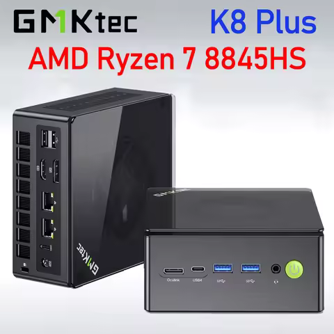 GMKtec K8 Plus AMD Ryzen 7 8845HS MINI PC Windows 11 Pro DDR5 M.2 NVMe SSD WIFI6 BT5.2 Oculink Deskt