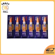 3PCS Cue Tip Super Lem Perekat Master Tip Billiard 2g Glue