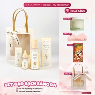[Meaningful Gift Set] Deoproce Rice Combo deeply cleanses, supports skin brightening, free 1 box of 