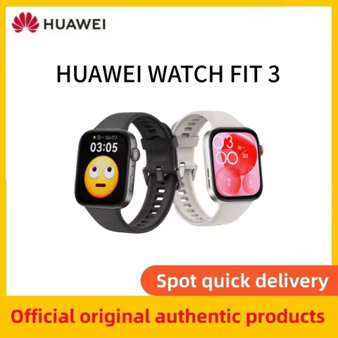 HUAWEI Watch FIT 3 smart watch, sports health monitoring, 1.82-inch AMOLED display, Bluetooth call, 