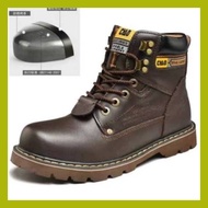 ┓ ✥ Caterpillar Steel-Toe Men Shoes Safety Shoes For Men's Leather Work Boots Size 40-44