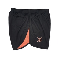 FBT Shorts Back Zip Pocket #674 [Black/Peach Pink]