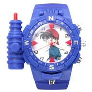 Cartoon Anime Detective Conan Children's Watch Launch Bullet Flip Pointer Student