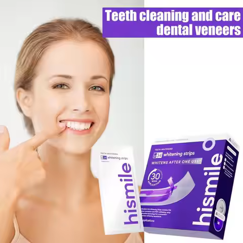 Teeth Whitening Strips Clean Dental Plaque and Stains Teeth Care Stickers Restore Bright White Teeth