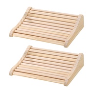 Sauna Headrest Cedar Wood Sauna Pillow Ergonomic Neck And Head Support Sauna Accessories for All Sau