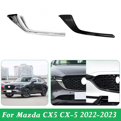 Radiator Grille Chrome Strip Trim For Mazda CX5 CX-5 2022-2023 Front Bumper Molding Upper Part KBST-