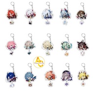 Honkai Game Star Rail Dan Heng Bronya Rand Asta Herta Himeko Imbitor Lunae Figure Pendant Keychain