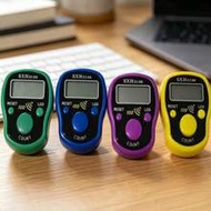 1pc Household Mini Tally Counter, Hundred Digit Voice Reminder Finger Ring Clicker