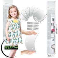 MARITA1 Growth Chart Mirror for Wall, 3 in 1 Height Measuring Mirror Growth Chart Mirror, Growth Cha
