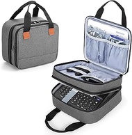 LUXJA Label Maker Carrying Case Compatible with Brother P-Touch PT-D610BT / PT-D410 / PT-D460BT, Sto