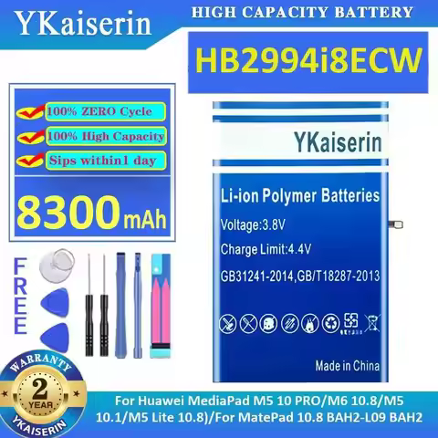 Battery Hb2994i8ecw 8300Mah For Huawei Mediapad M5 10 Pro M6 10.8 10.1 Lite For Matepad BAH2-L09 BAH