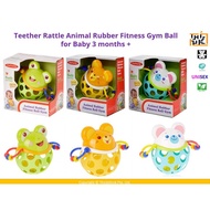 New Teether Rattle Animal Rubber Fitness Gym Ball for Baby