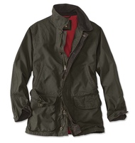 Orvis Heritage Field Coat for Men - Classic Waxed Mens Field Jacket with Pockets, Zip Front, Button-