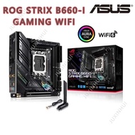 Used New ASUS ROG STRIX B660-I GAMING WIFI DDR5 Mini-ITX Intel B660 6200OC 64G SATA M.2 Support 12 g