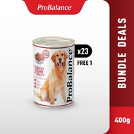 [FOC 400g] ProBalance 9.6kg Gravy Wet Dog Food - 400g x 24 cans (2 Flavours)