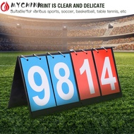 CHINK Portable Flip Scoreboard, Portable Design 3-Digit Easy Flip Score Keeper, Game Counter 4-Digit