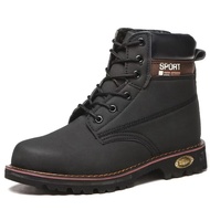 Caterpillar Carter Steel Toe Safety Shoes Mens Plain Color Drop Resistant Waterproof Work Boots