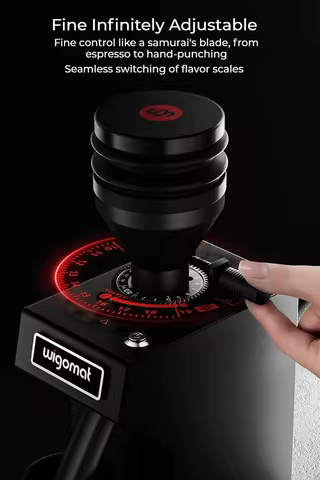 German Wigomat GK40 Electric Coffee Grinder Pro 40MM Burr Mill Stepless Fineness Adjustment Electric