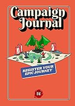 Campaign Journal for DnD 5e: Register your Epic Journey (Orange Cover)