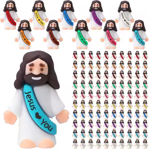 10/20/30pcs With Letters Christmas Jesus Ornaments Jesus Decoration Christmas Ornaments Jesus Loves 