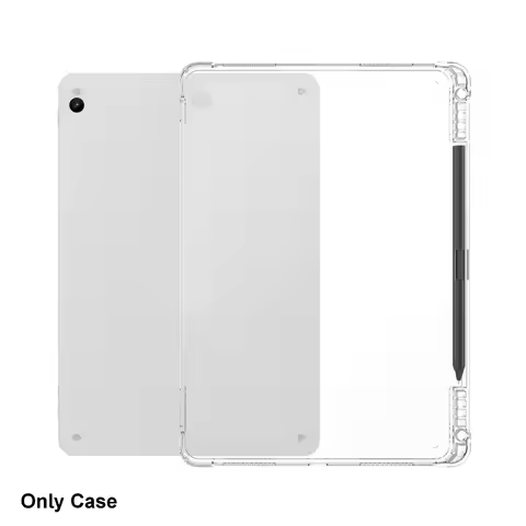Soft TPU 11in Tablet Case Wear Resistant Anti-fall Protective Cover with Pen Slot Reinforced Corner 