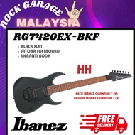 Ibanez RG7420EX-BKF RG Standard Series 7 String Electric Guitar - Black Flat ( RG7420EX BKF / RG7420