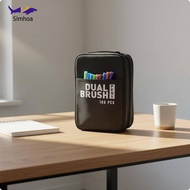 [Simhoa] 168 Pieces Double-Ended Tip Marker Case Oxford Cloth Marker Organizer Case