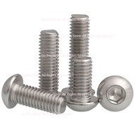 Set of 05 304 Stainless Steel Hexagon Bolts M5 CD1023