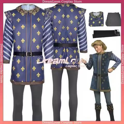 Monster Shrek Cosplay Costume Prince Charming Uniforms Costume Carnival Party Animation Coser Costum