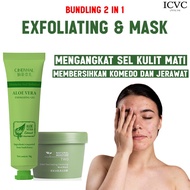 Package Of 2pcs] YZKMSKIN - Glowing Package Of Blackhead &amp; Pore Facial Mask/TWG Mud Mask Green Tea Brightens Acne &amp; CINDYNAL Oil Control Exfoliating Gel Aloevera Facial Body Climbing Remover