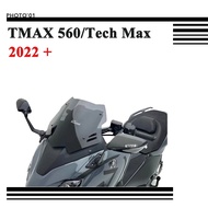 PSLER For Yamaha TMAX 560 Tech Max Windshield Visor Windscreen Wind Shield Screen Fairing Cover 2022