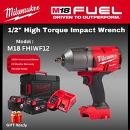 Milwaukee M18 1/2" High Torque Impact Wrench Set / FHIWF12 / Fastening Tool / Cordless Wrench / Bolt Removal