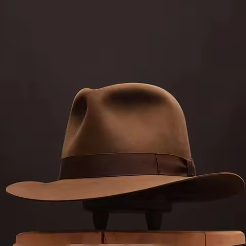 Wool Fedora Hat Vintage Soft Felt Hats Men Trilby Hats Popular Headwear Man's Cap Retro Fedora Hat W