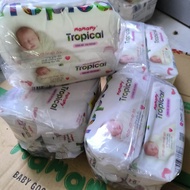 [ Mua 1 tặng 1] Combo 12 gói khăn ướt Mamamy Tropical 90 tờ từ sợi tự nhiên và Rayon