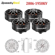 HB SpeedyBee 2006 1950KV Motor Bee35 3.5 inch FPV For Cinewhoop Drone Quadcopter Spare Parts